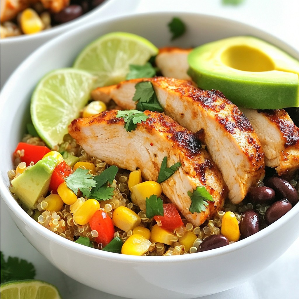 Meal Prep Dinner Spicy Chicken Quinoa Bowls Delight