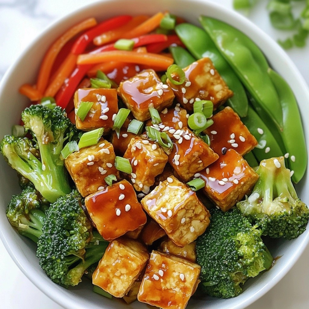 Meal Prep Dinner Teriyaki Tofu Stir Fry Delight