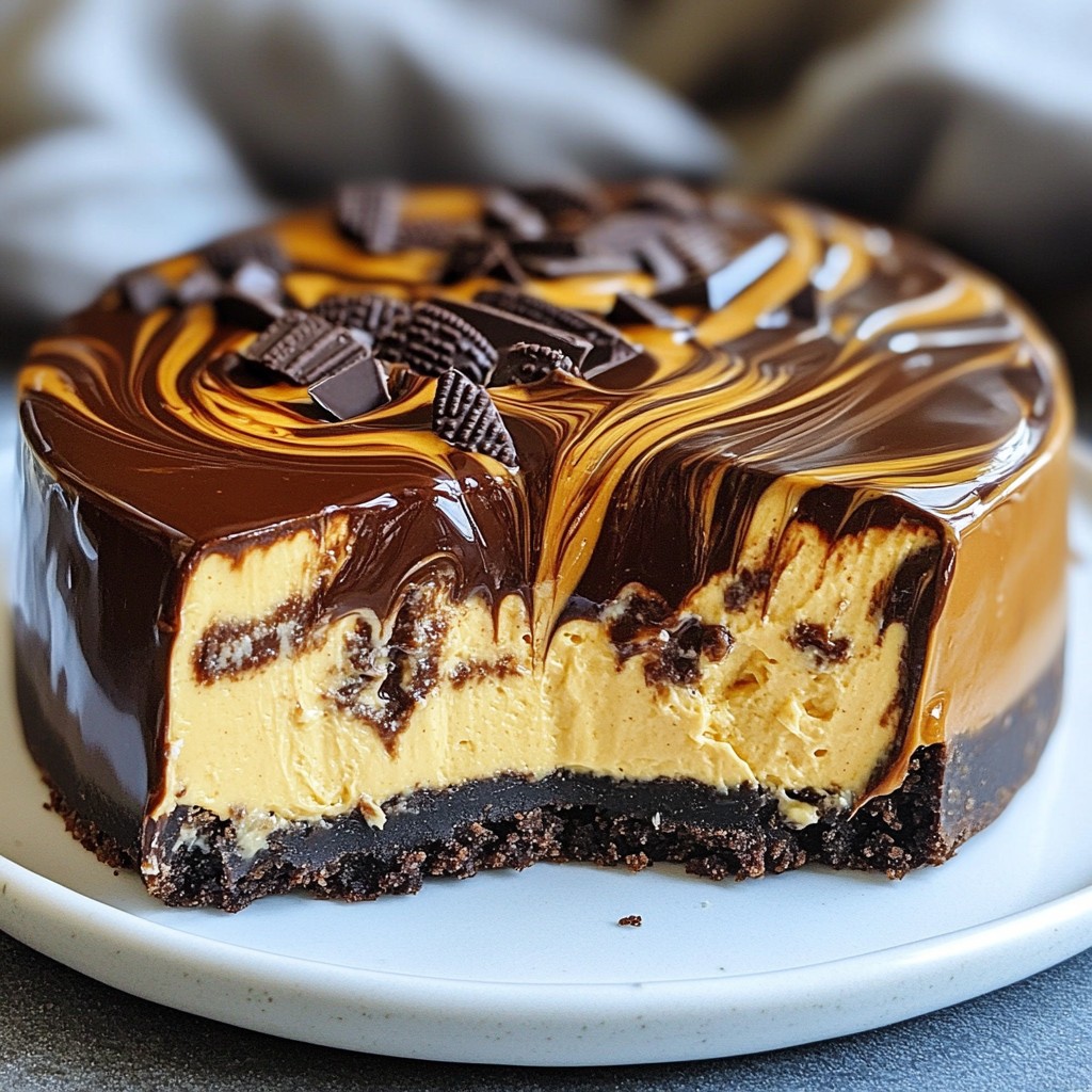 Peanut Butter Chocolate Cheesecake Delightful Recipe