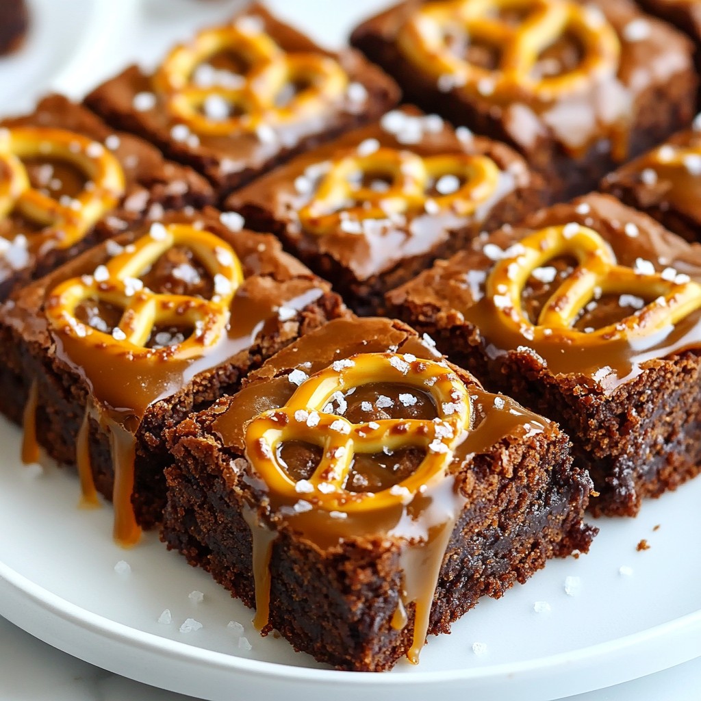 Salted Caramel Pretzel Brownies Decadent and Easy Recipe