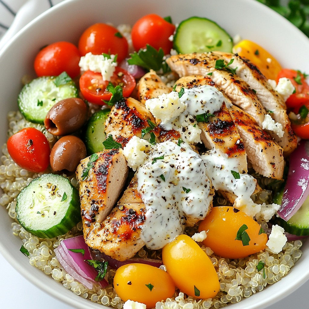 Prep-Ahead Dinner Greek Chicken Bowls Healthy Delight