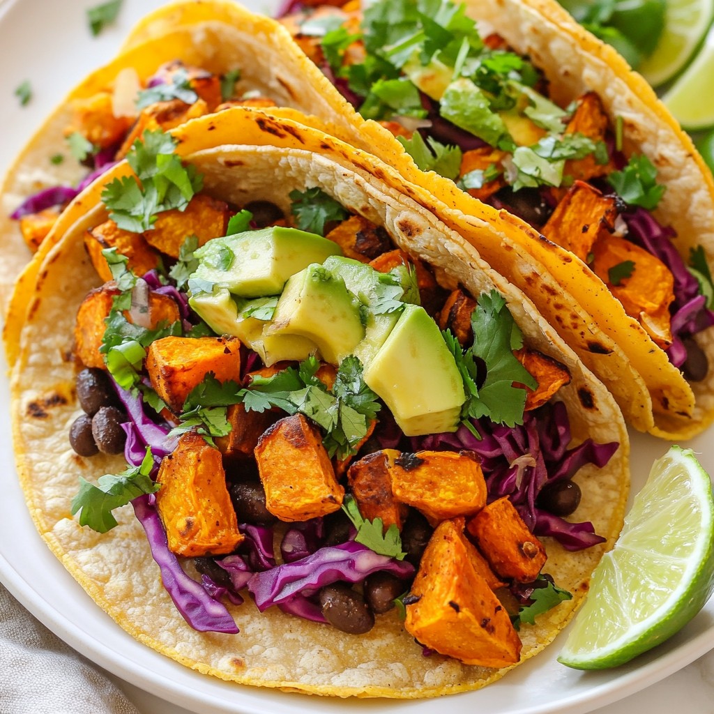Black Bean Sweet Potato Tacos Flavorful and Simple