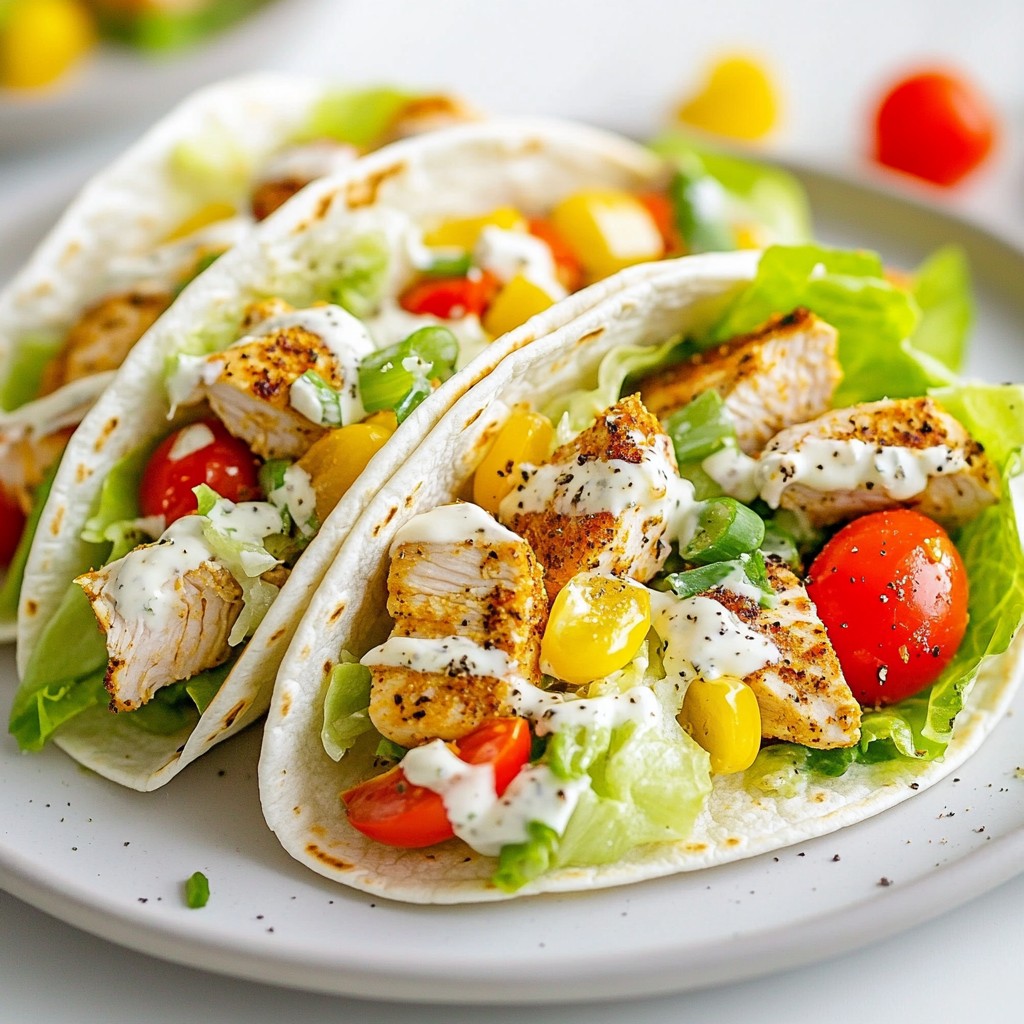 Cajun Chicken Caesar Wraps Tasty and Easy Meal