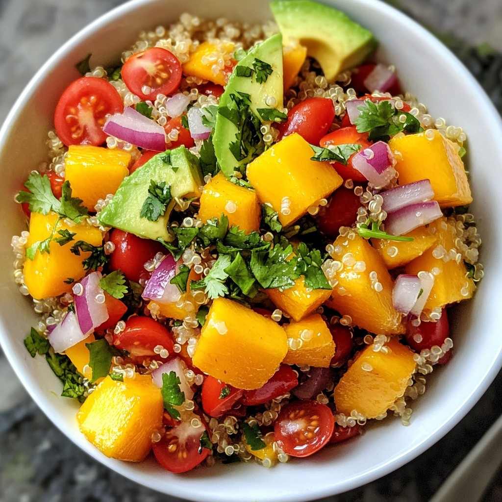 Mango Avocado Quinoa Salad Fresh and Flavorful Delight