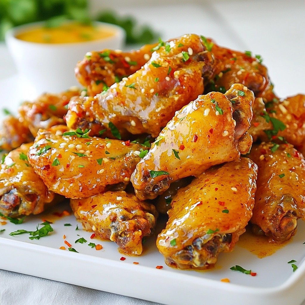 Spicy Garlic Parmesan Wings Flavorful Game Day Snack