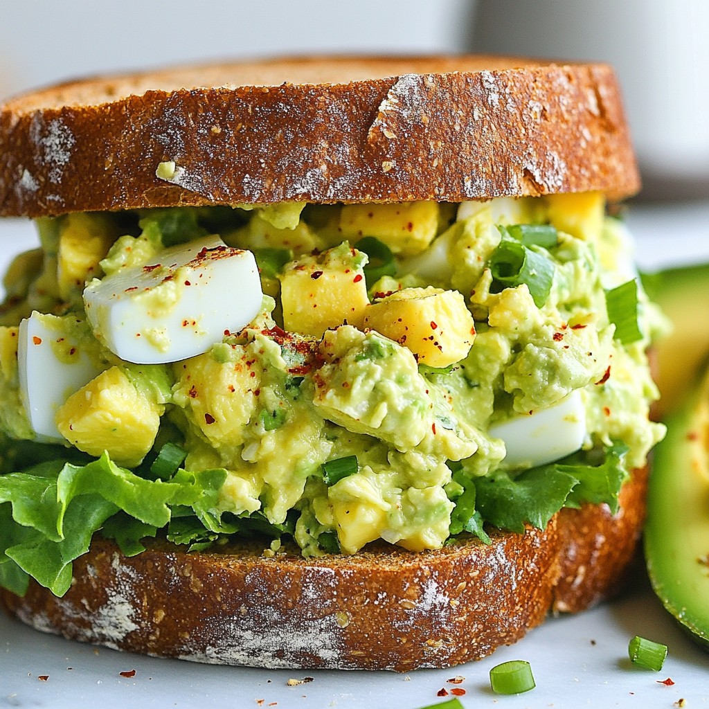 Avocado Egg Salad Sandwiches Easy and Delicious Recipe