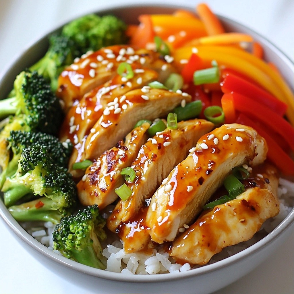 Prep-ahead Dinner Sweet Chili Chicken Bowls Recipe