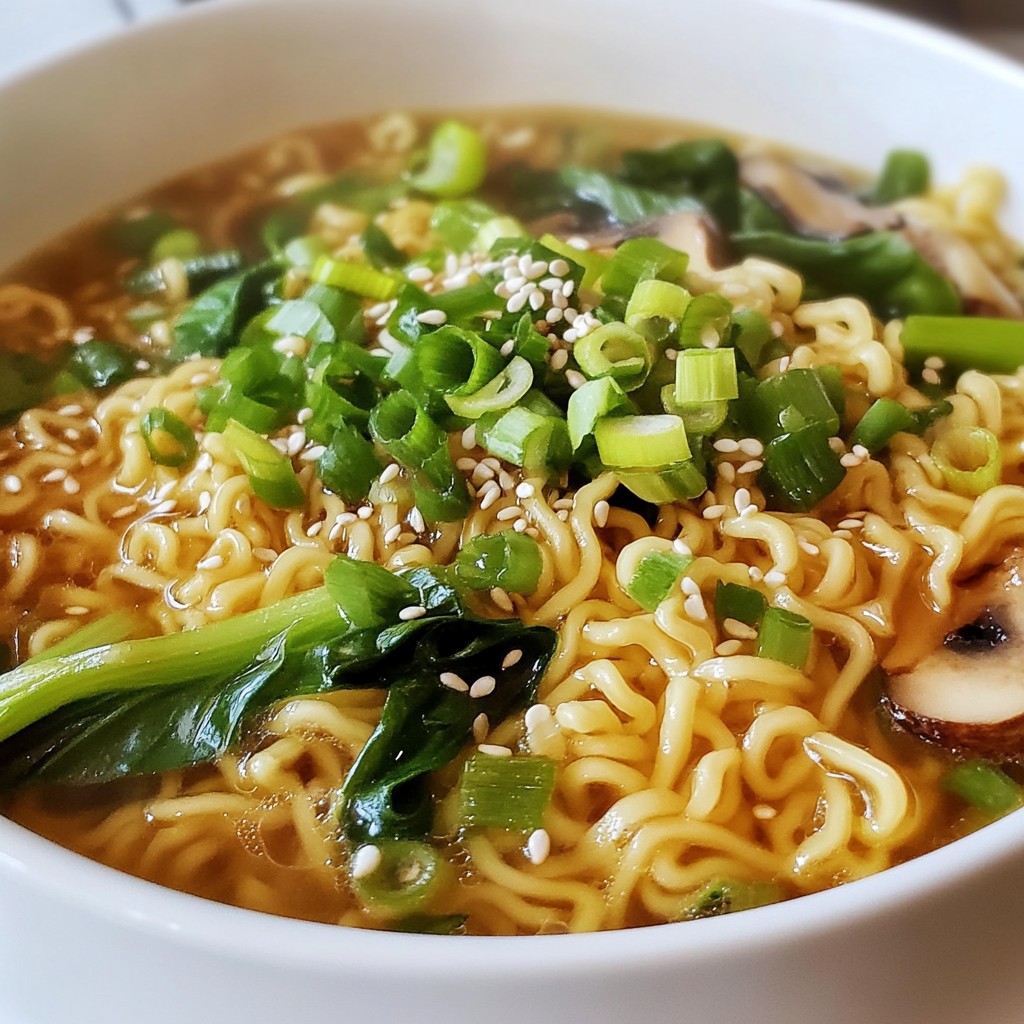 Sesame Garlic Instant Pot Ramen Quick and Easy Recipe