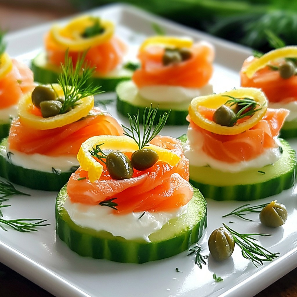Smoked Salmon Cucumber Bites Fresh and Flavorful Snack