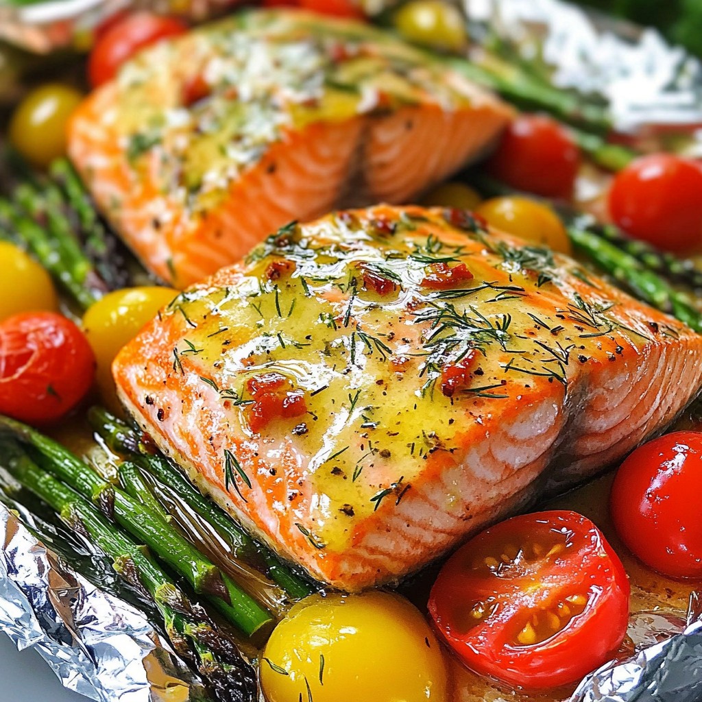 Garlic Butter Salmon in Foil Easy and Tasty Recipe