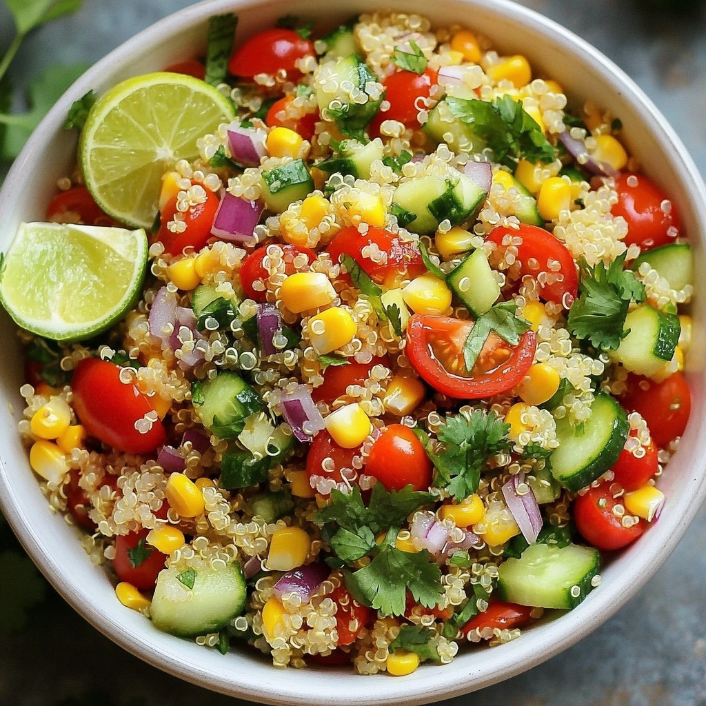 Cilantro Lime Quinoa Salad Fresh and Flavorful Recipe