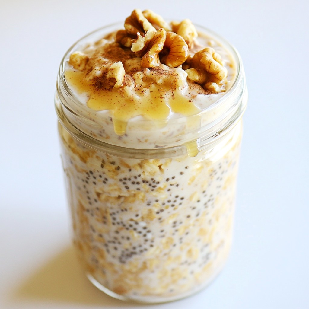 Cinnamon Roll Overnight Oats Easy Breakfast Recipe