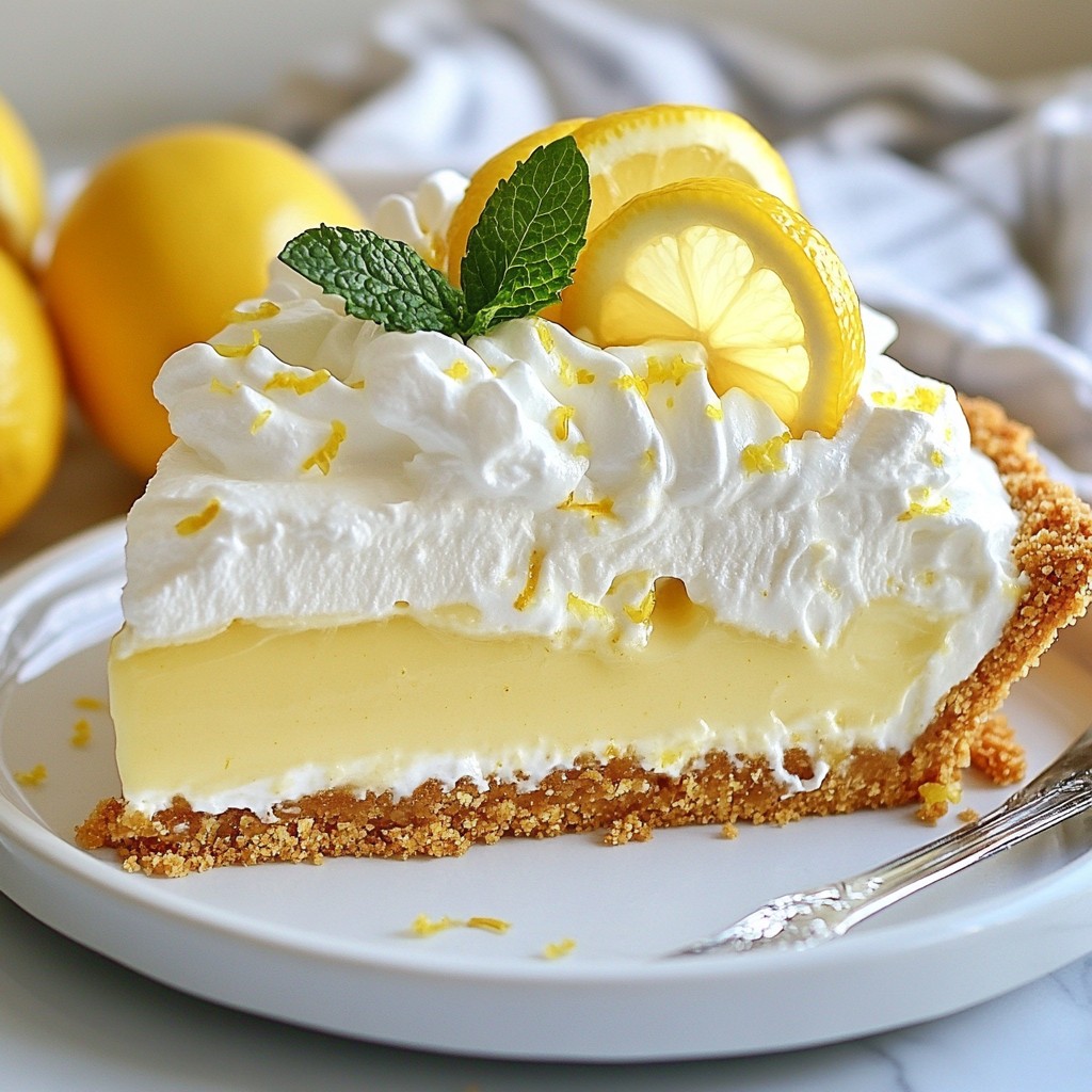 No-Bake Lemon Icebox Pie Refreshing Summer Dessert