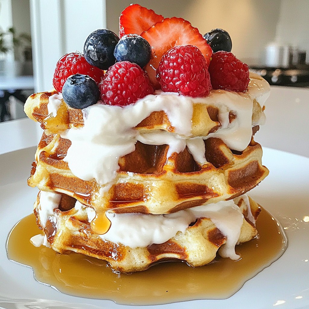 Cinnamon Roll Waffle Sandwiches Irresistible Treat