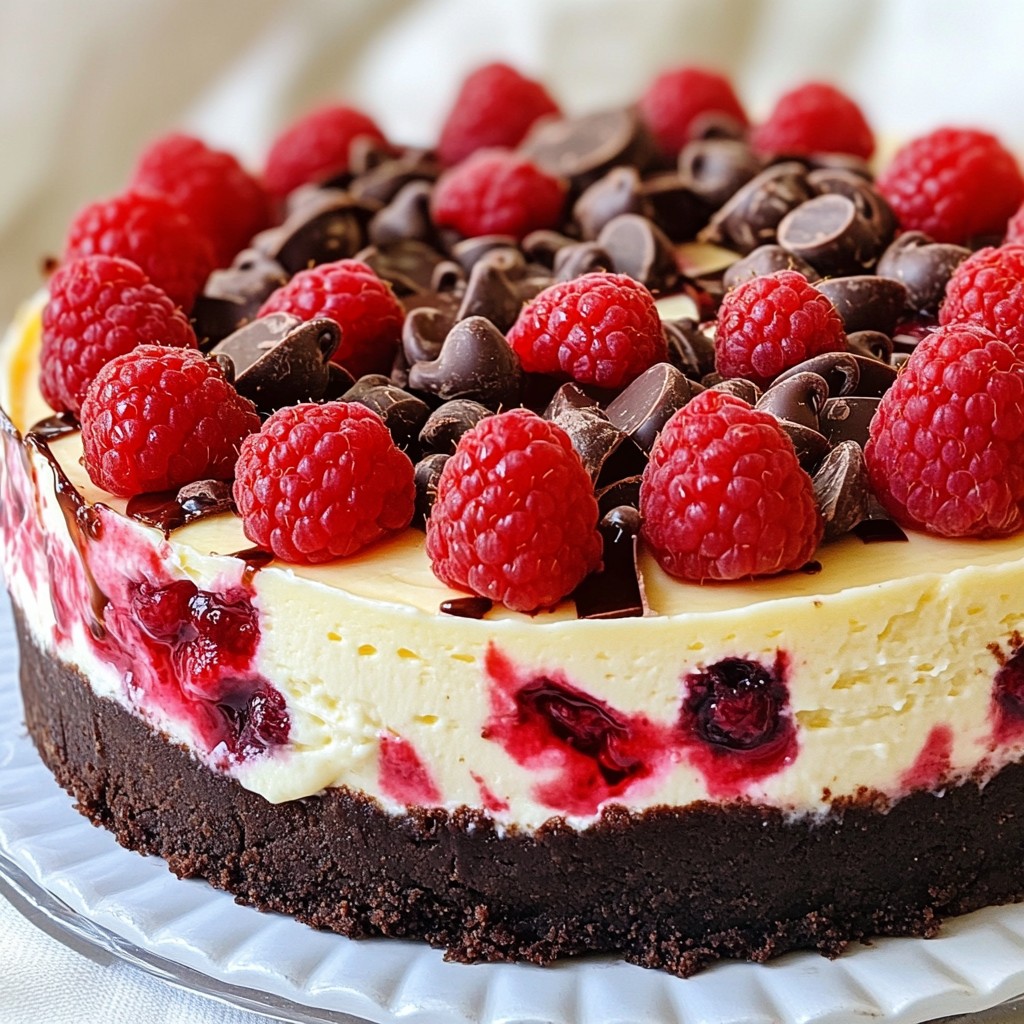 Raspberry Chocolate Cheesecake Delightful Dessert Recipe