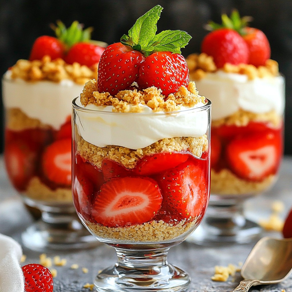 Strawberry Cheesecake Parfaits Simple and Delicious Treat