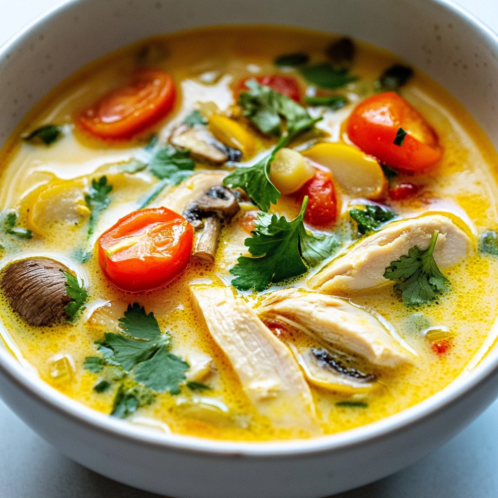 Thai Coconut Chicken Soup Comforting and Flavorful Dish