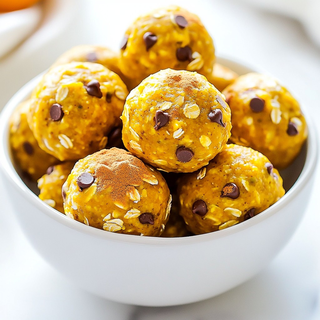 Pumpkin Spice Energy Balls Delicious and Nutritious Snack