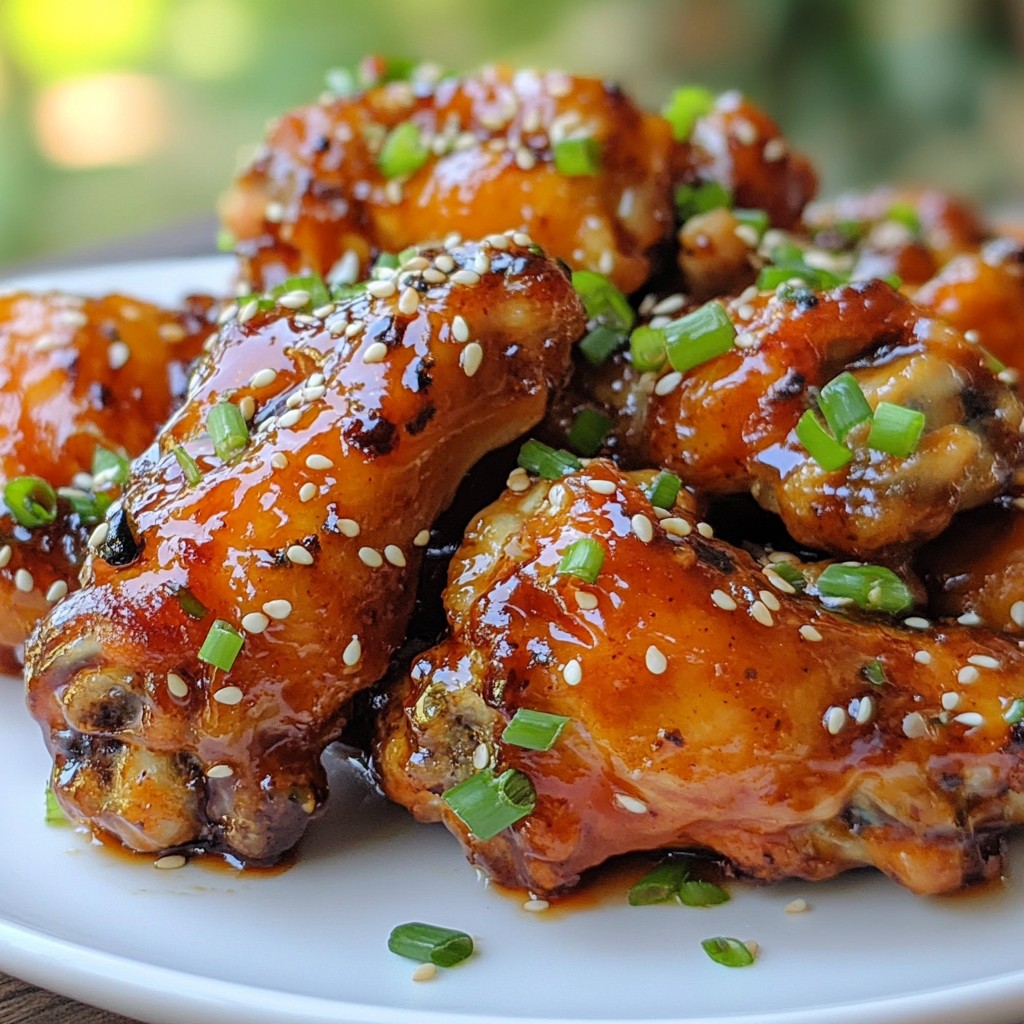 Spicy Teriyaki Chicken Wings Savory and Flavorful Dish