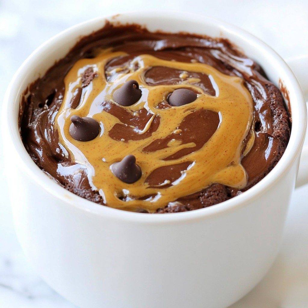 Chocolate Peanut Butter Mug Cake Delightful Treat