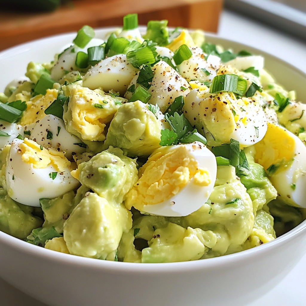 Creamy Avocado Egg Salad Rich and Flavorful Delight