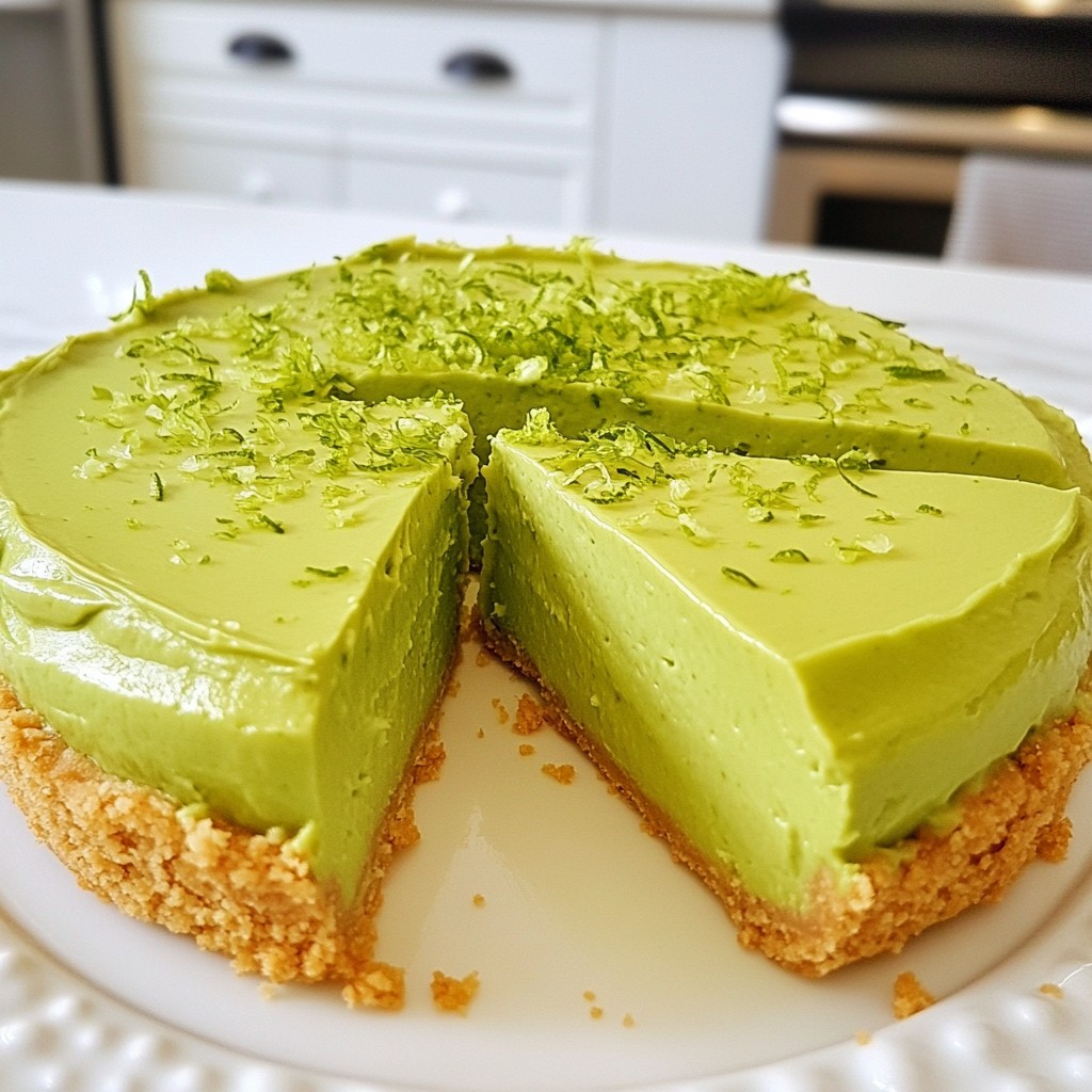 Avocado Lime Cheesecake Delightful Creamy Dessert
