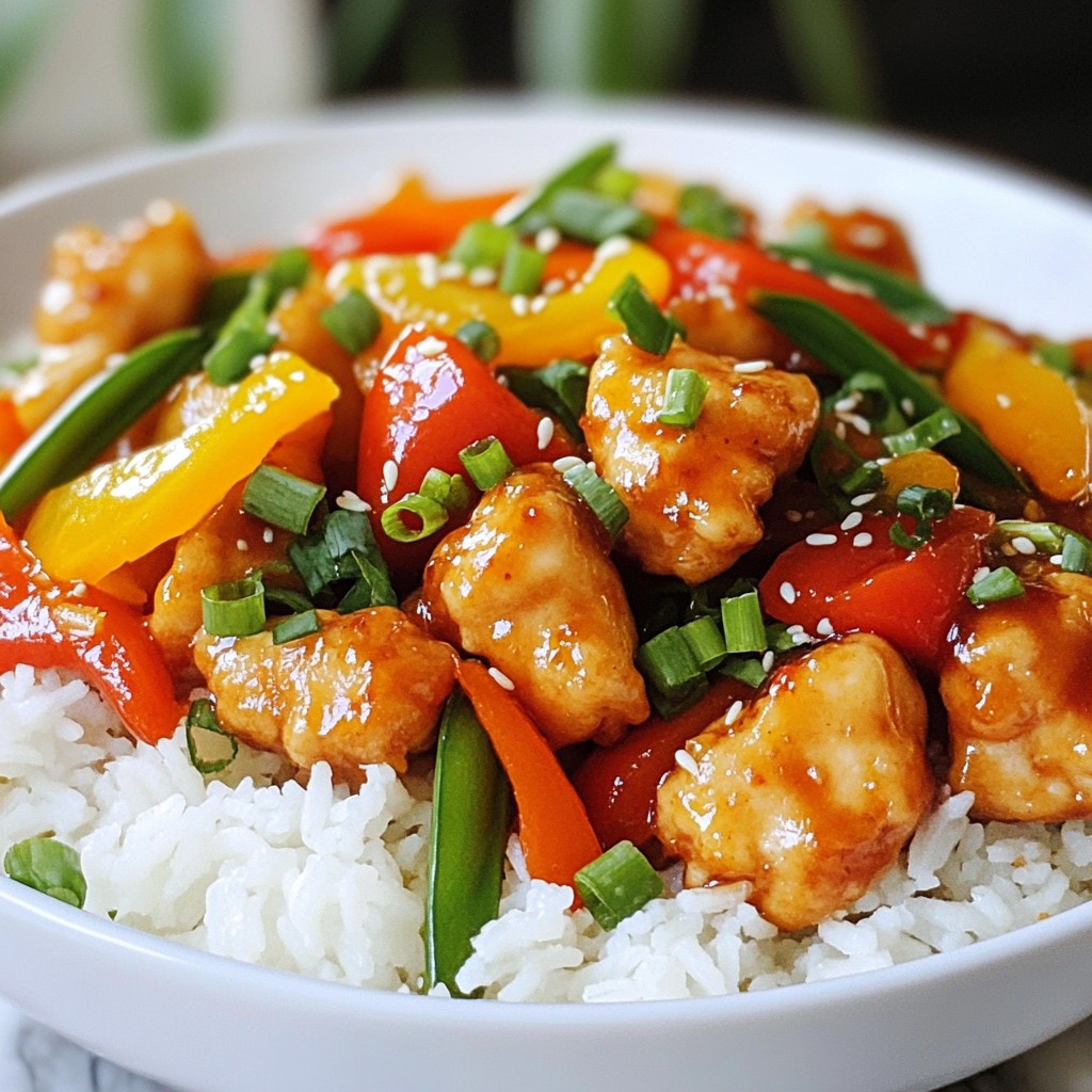 Flavorful Sesame Orange Chicken Stir Fry Recipe