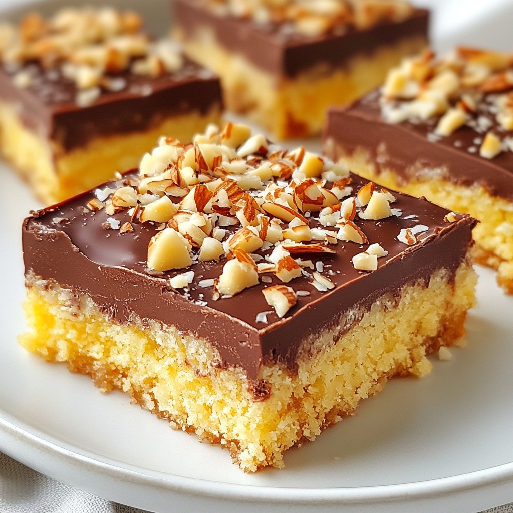 Chocolate Coconut Almond Bars Tasty and Simple Treat