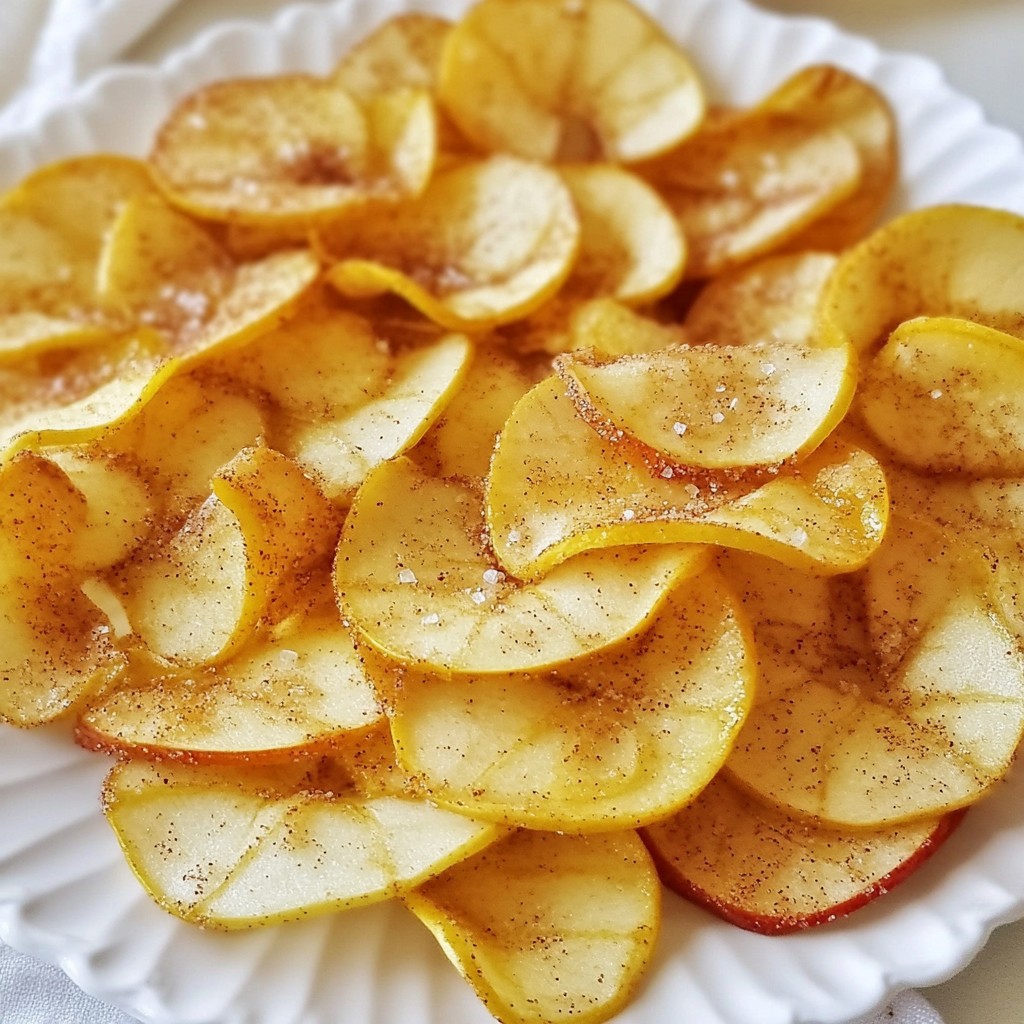 Cinnamon Sugar Apple Chips Crunchy and Sweet Snack