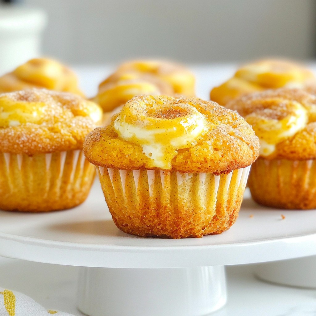 Pumpkin Cream Cheese Swirl Muffins Simple and Tasty