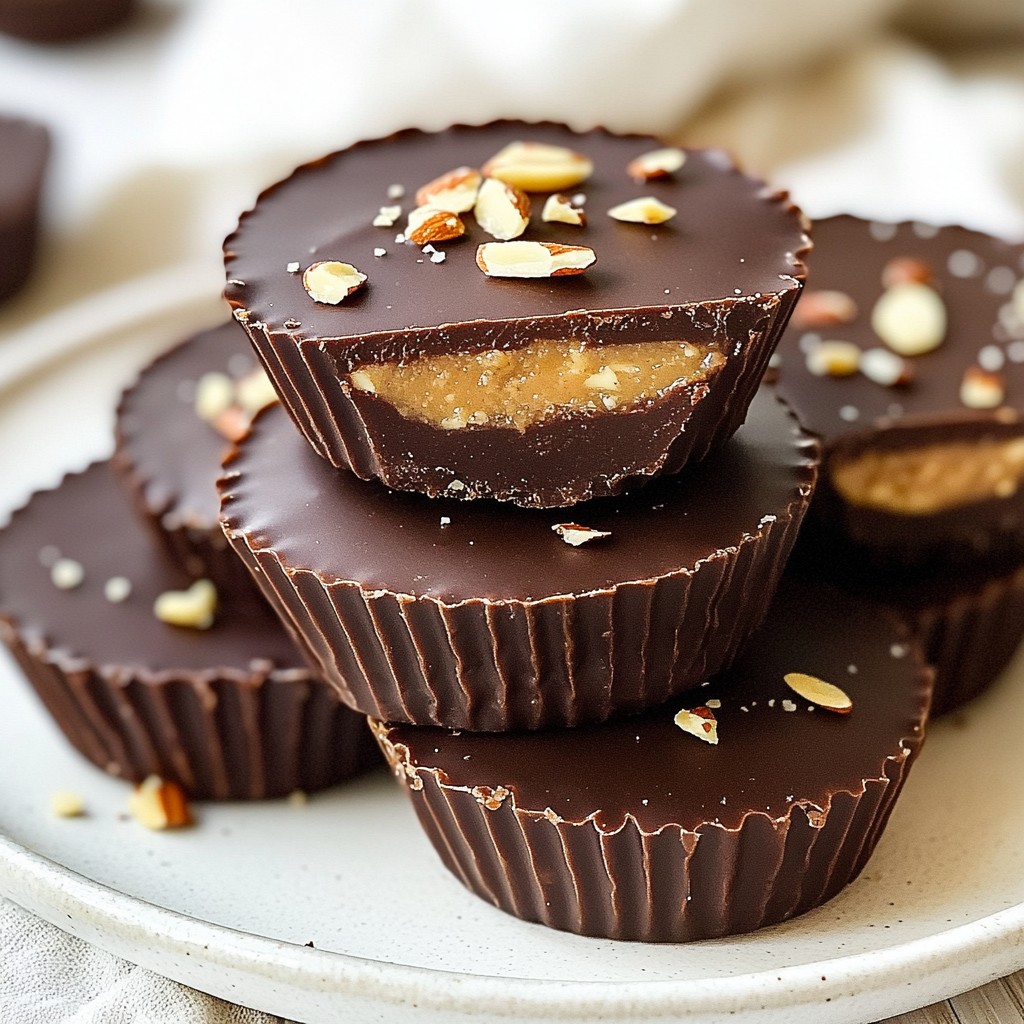 Chocolate Almond Butter Cups Healthy Melt-in-Your-Mouth Treat