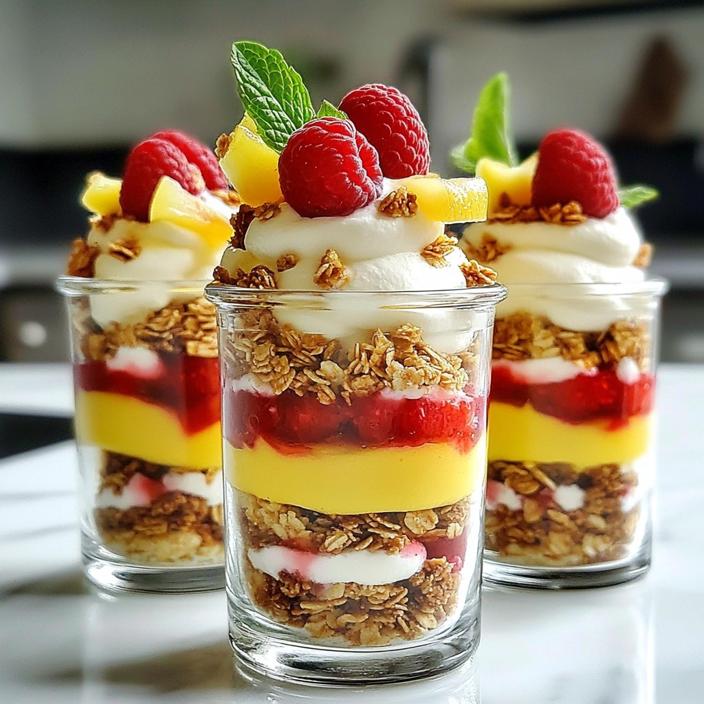 Raspberry Lemon Cheesecake Parfaits Tasty and Simple