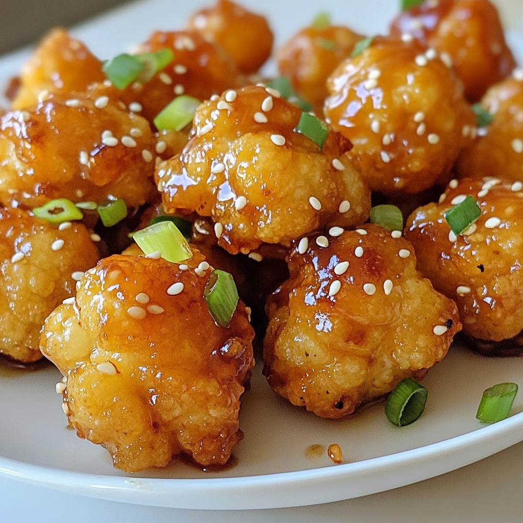 Honey Sesame Cauliflower Bites Tasty and Simple Recipe