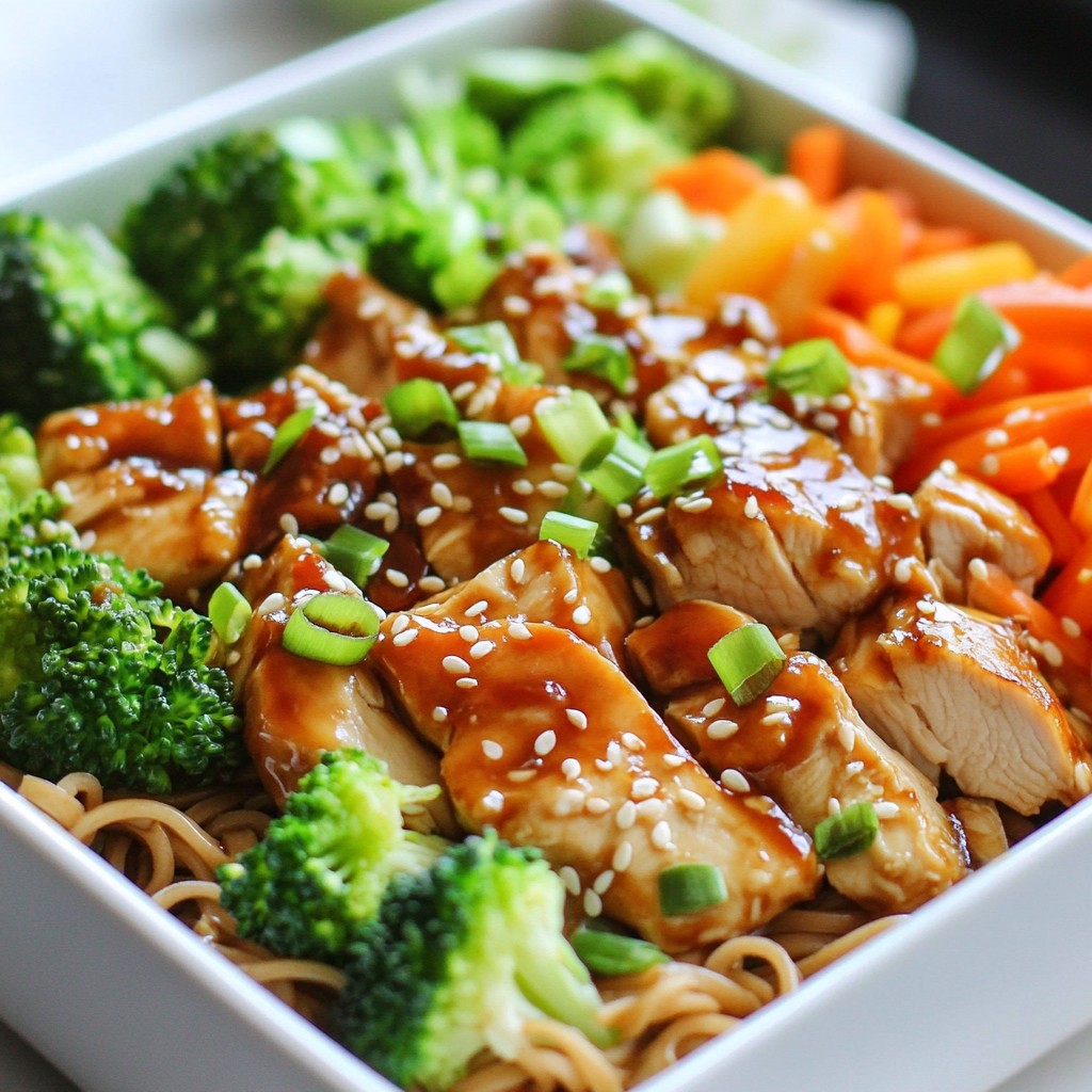 Teriyaki Chicken Noodle Bowls Quick and Flavorful Meal