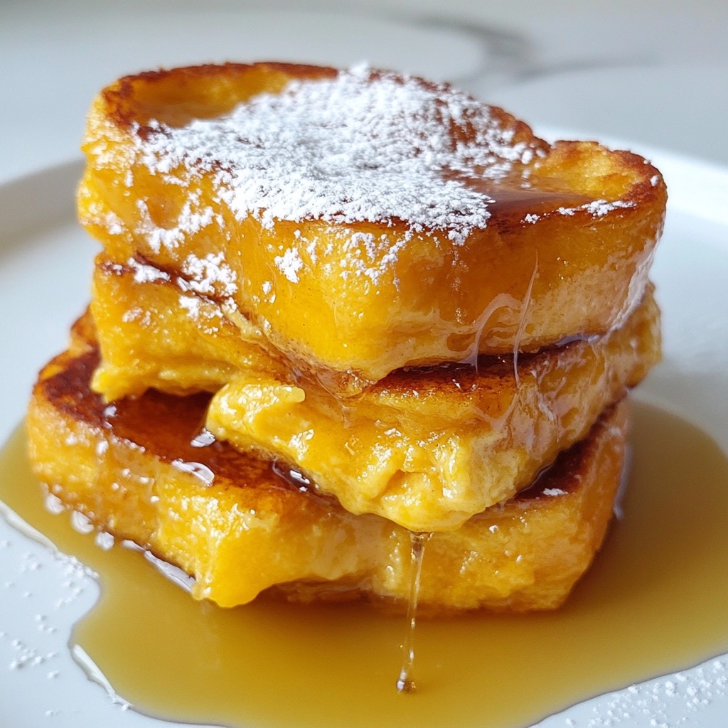 Pumpkin Cream Cheese French Toast Irresistible Delight