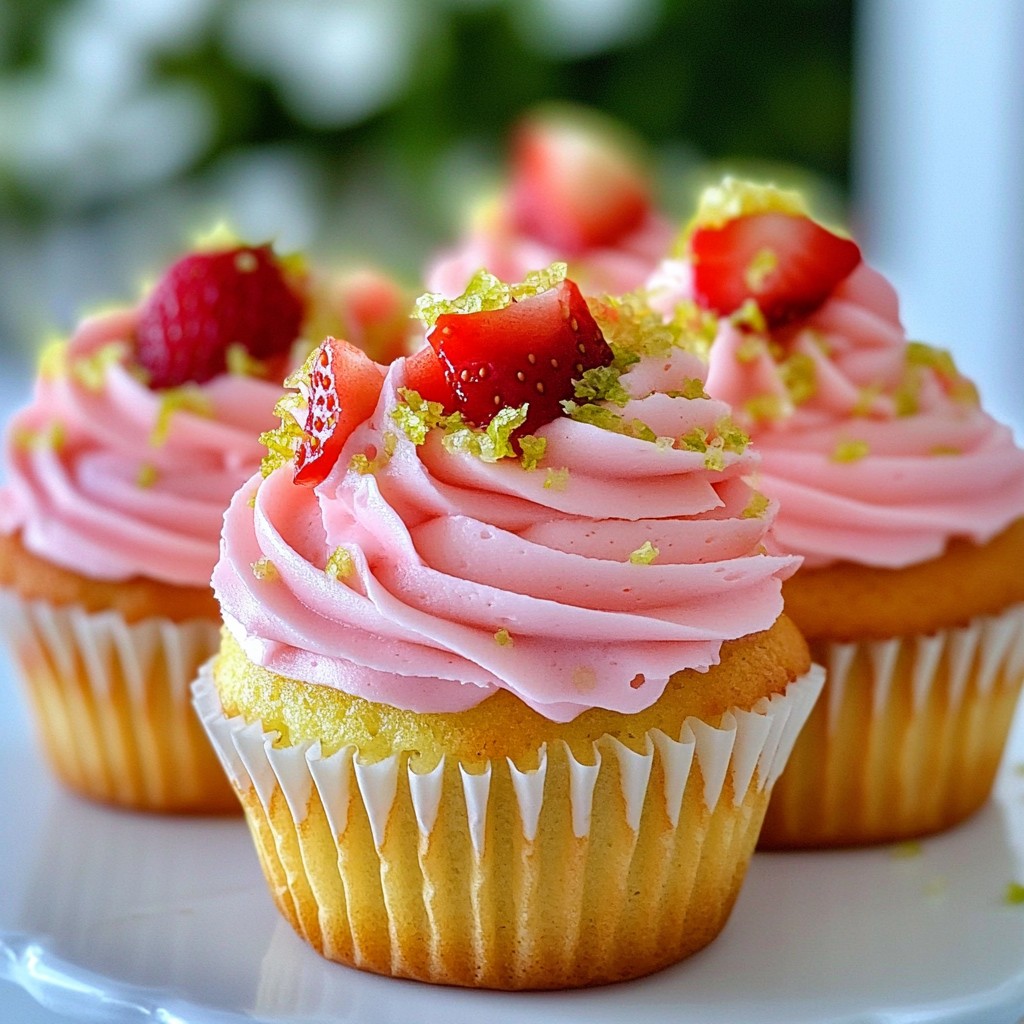 Strawberry Limeade Cupcakes Fresh and Flavorful Treat