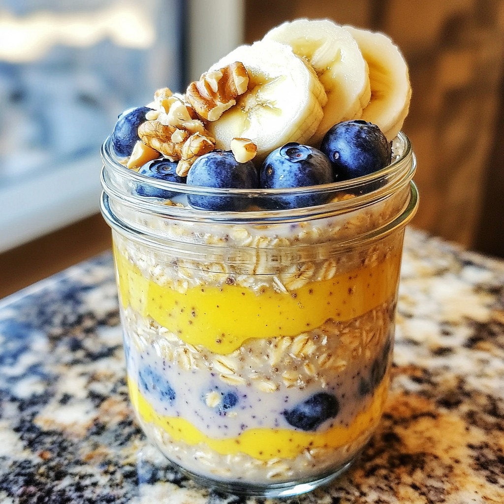 Blueberry Banana Overnight Oats Simple and Tasty Dish