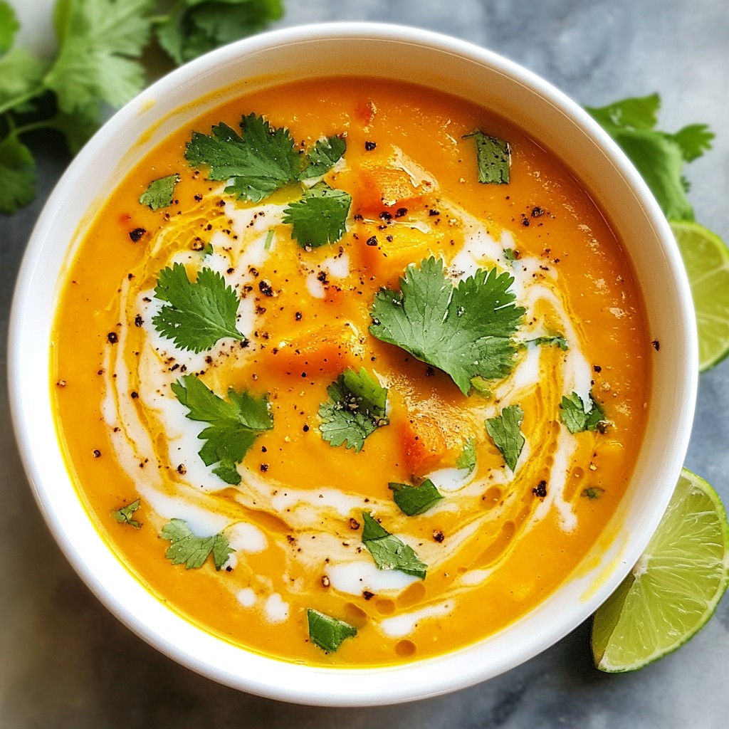Spicy Peanut Sweet Potato Soup Nourishing and Healthy