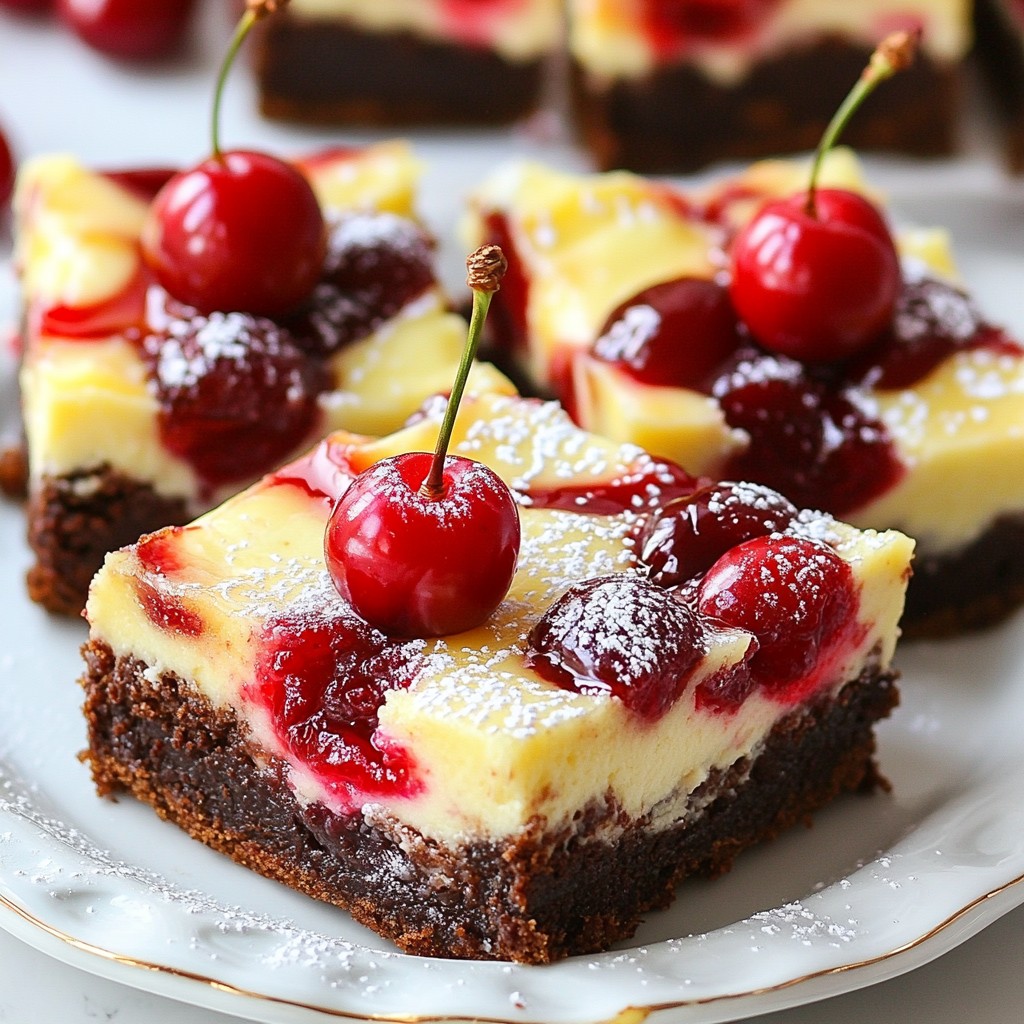 Cherry Cheesecake Brownie Bars Irresistible Treats