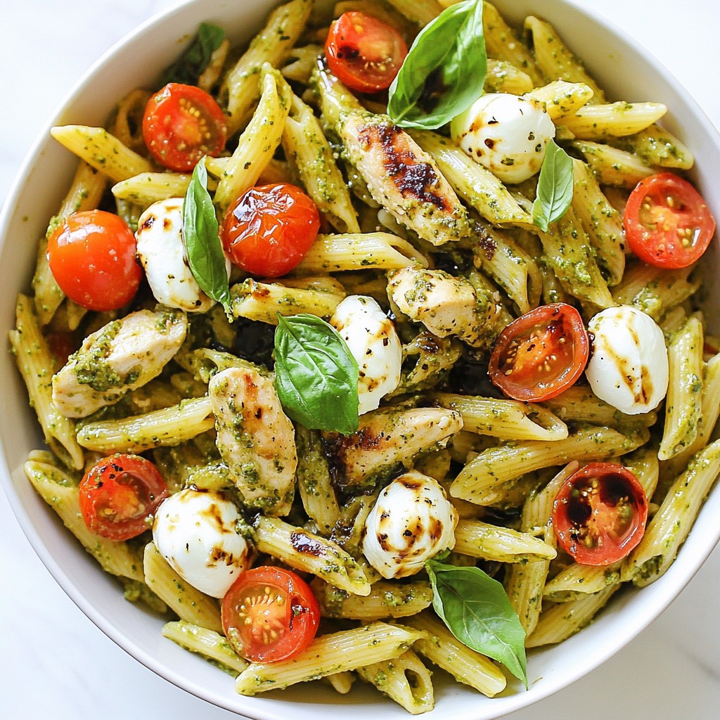 Pesto Chicken Caprese Pasta Delightful and Simple Meal