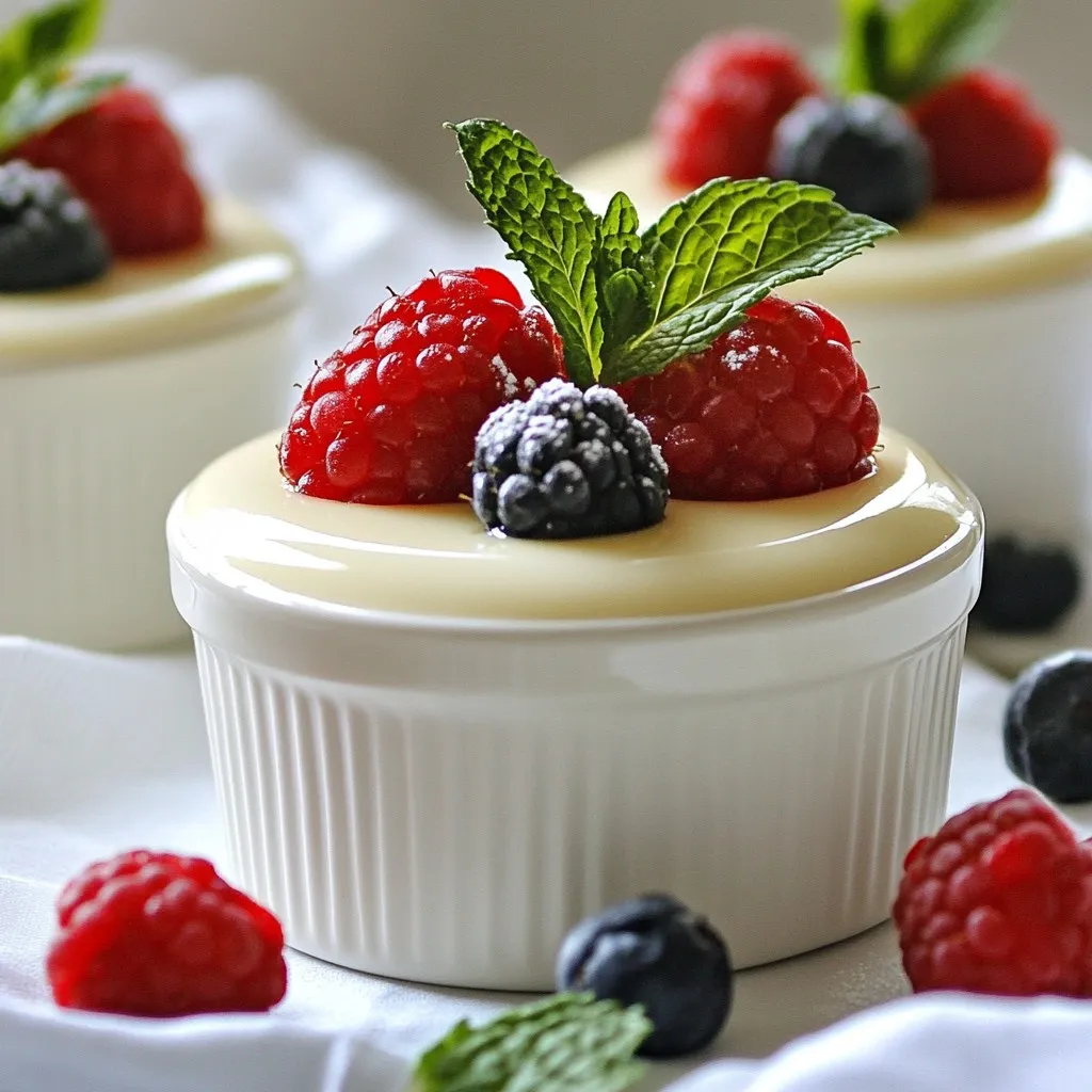 Vanilla Bean Panna Cotta Creamy Delightful Dessert