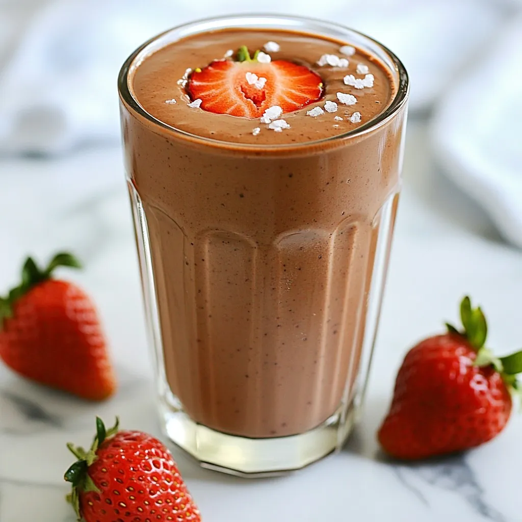 Chocolate Strawberry Protein Smoothie Healthy Delight